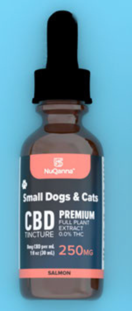 NuQanna Pet Tincture - Salmon - 250MG CBD