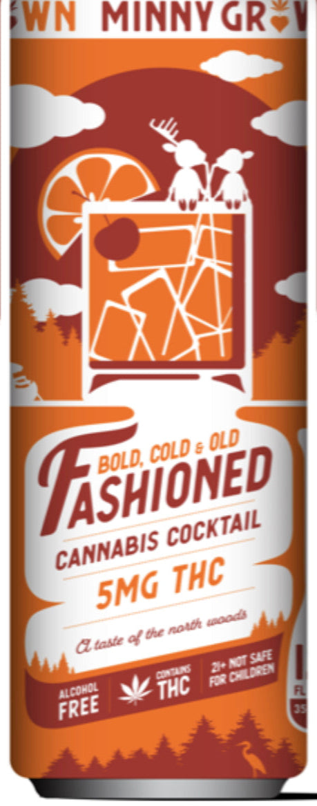 Minny Grown Cannabis Cocktail - Old Fashioned - 10MG Delta-9 THC