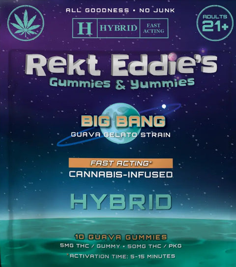 Rekt Eddie's Fast Acting Gummies - 50MG THC