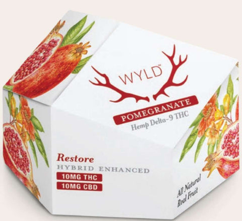 Wyld Gummies - Pomegranate- 50MG THC/50MG CBG