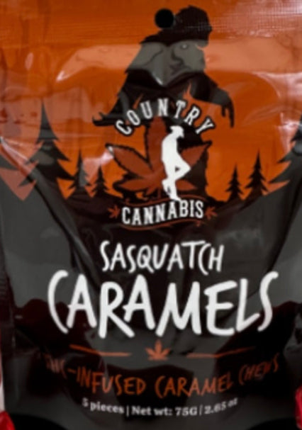 Country Cannabis Sasquatch Caramels - 25MG THC