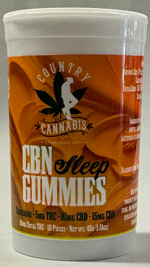 Country Cannabis Sleep Gummy - 50MG THC/100MG CBD/150MG CBN