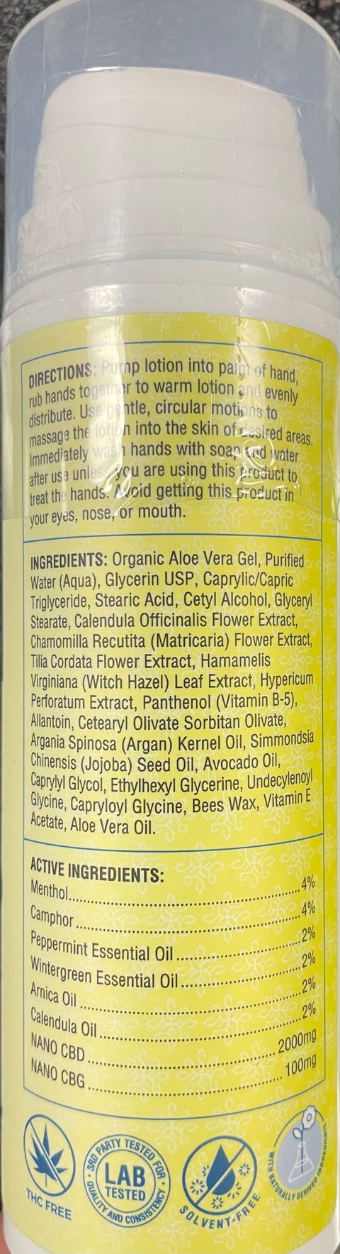True Bloom Wellness Relief Lotion - 2000 MG CBD & 100 MG CBG