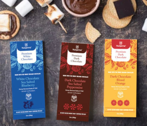 NuQanna Premium Chocolate Bars - 50MG D9 THC
