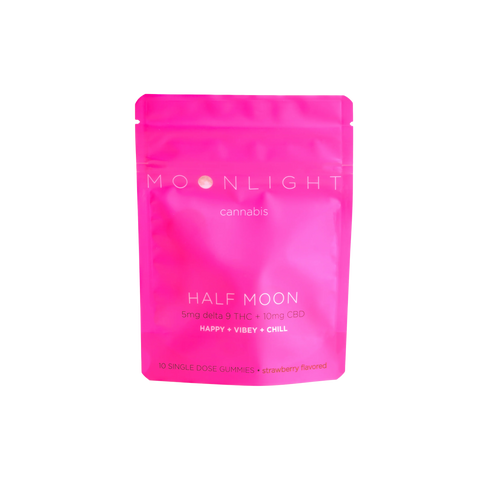 Moonlight Cannabis Half-Moon Gummies - 50MG THC/100MG CBD