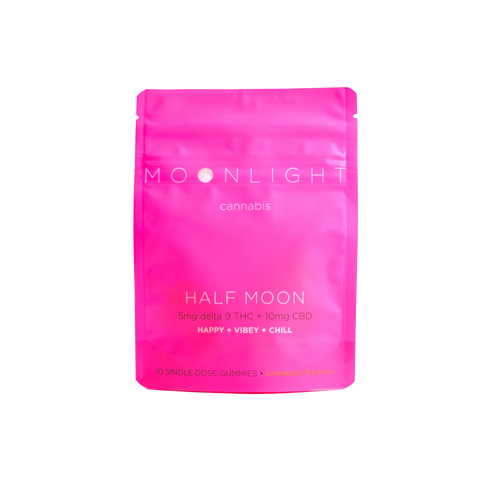 Moonlight Cannabis Half-Moon Gummies - 50MG THC/100MG CBD
