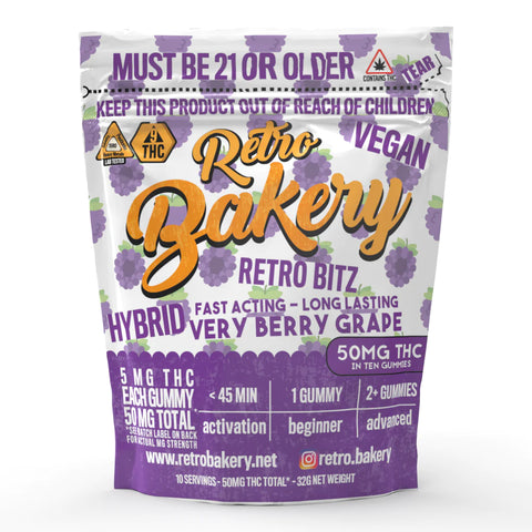 Retro Bakery Gummies - 10 Pack - 50MG Delta-9 THC