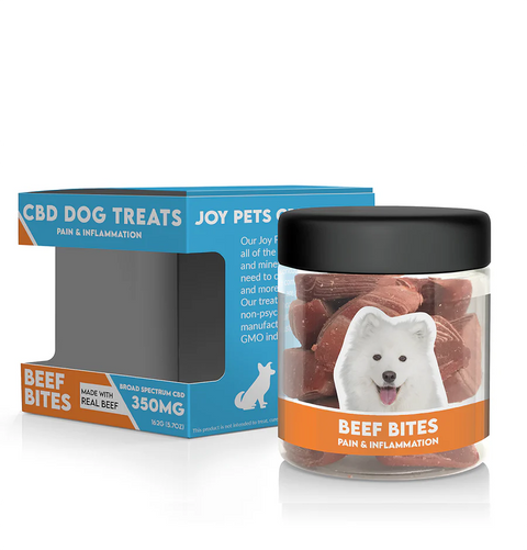 Joy Pets CBD Dog Treats - Pain & Inflammation - 350MG Broad Spectrum CBD