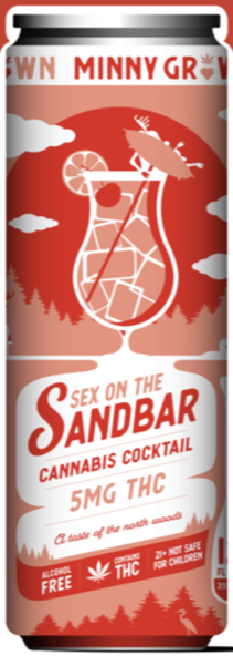Minny Grown Cannabis Cocktail - Sex on the Sandbar - 10MG Delta-9 THC