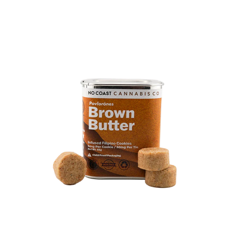 No Coast Polvorón Cookies - Brown Butter - 10 Pack - 50MG Delta-9 THC