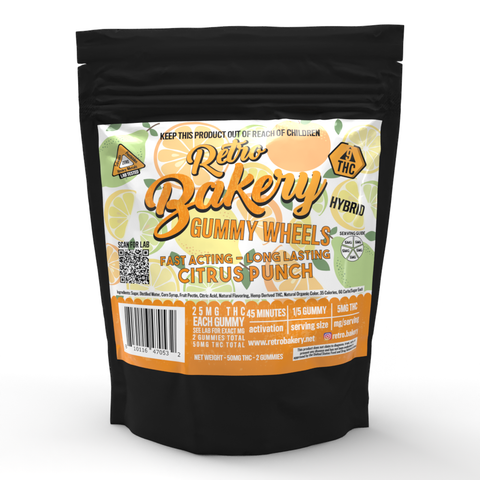 Retro Bakery Wheels - 50MG THC
