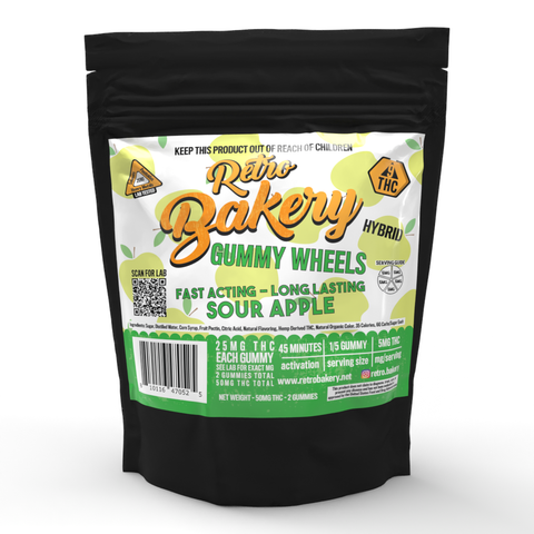 Retro Bakery Wheels - 50MG THC