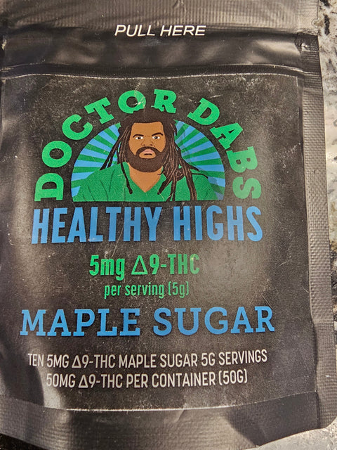 Doctor Dabs Sugar - Maple - 10 Servings - 50MG THC