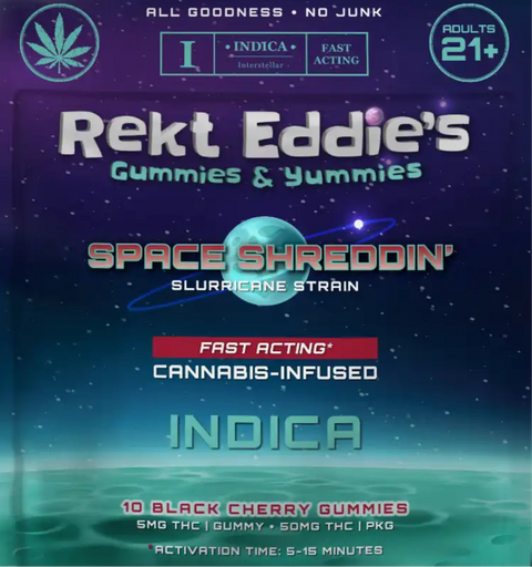 Rekt Eddie's Fast Acting Gummies - 50MG THC