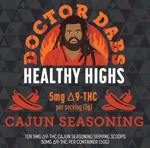 Doctor Dabs Seasoning - Cajun - 10 Servings - 50MG THC