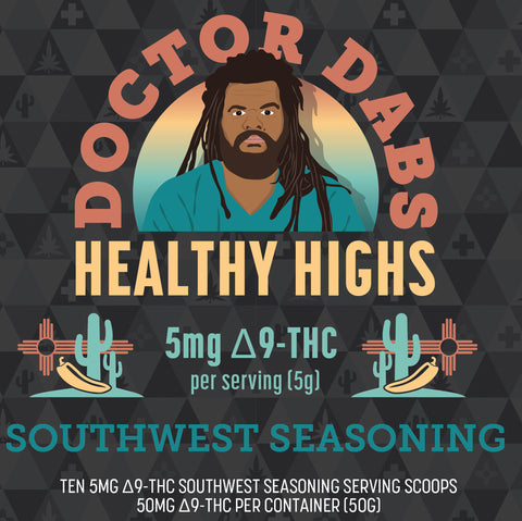 Doctor Dabs Seasoning - Southwest - 10 Servings - 50MG THC