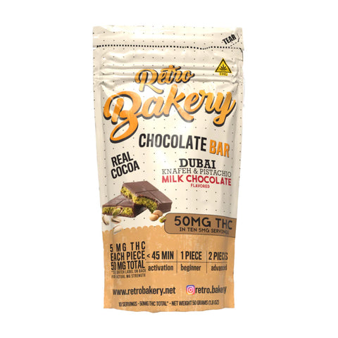 Retro Bakery Chocolate Bar - 50MG THC