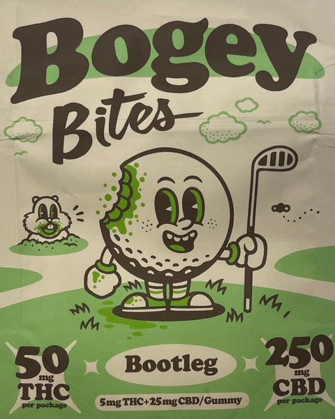 Bogey Bites Gummies - 50MG THC/250MG CBD