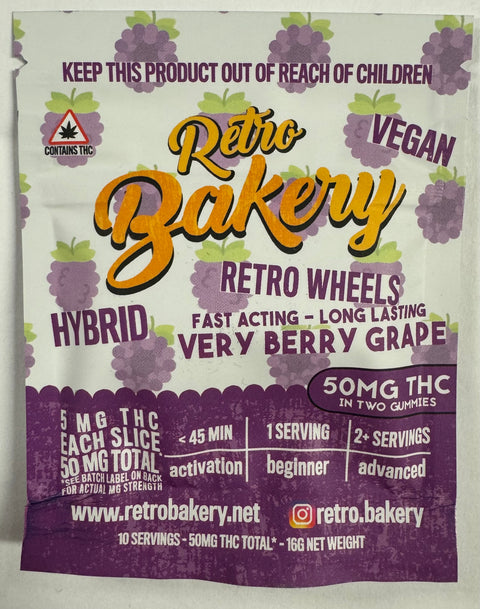 Retro Bakery Wheels - 50MG THC