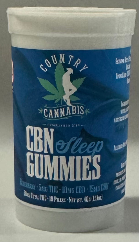 Country Cannabis Sleep Gummy - 50MG THC/100MG CBD/150MG CBN