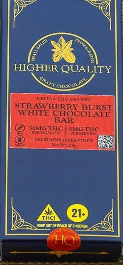 Higher Quality Craft Chocolate Bars - 50MG THC