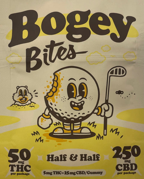 Bogey Bites Gummies - 50MG THC/250MG CBD