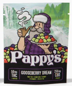 Pappy’s Gummy - Gooseberry Dream - 50MG THC/250MG CBN