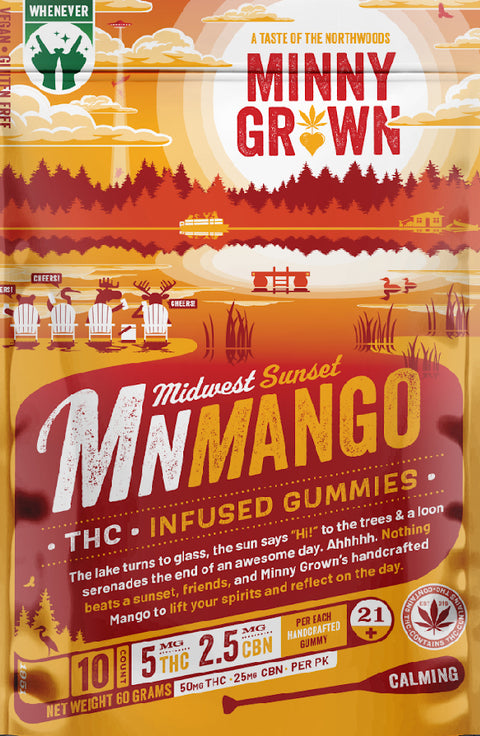 Minny Grown Gummy - MNMango - 50MG THC/25MG CBN