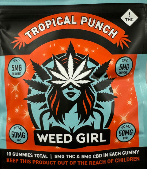 Weed Girl Gummies - 50MG THC/50MG CBD