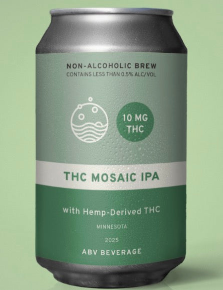 ABV Beverage - THC Mosaic IPA - 10MG THC