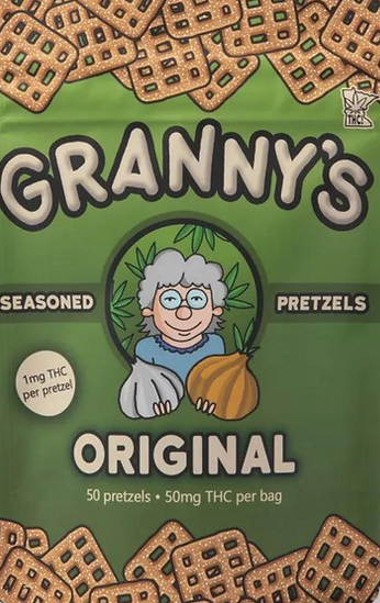 Granny's Pretzels - Original - 50 Pack - 50MG Delta-9 THC