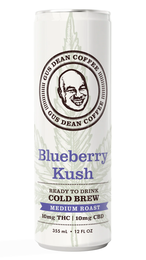 Gus Dean Cold Brew Coffee - Blueberry Kush - 10MG Delta-9 THC/10MG CBD
