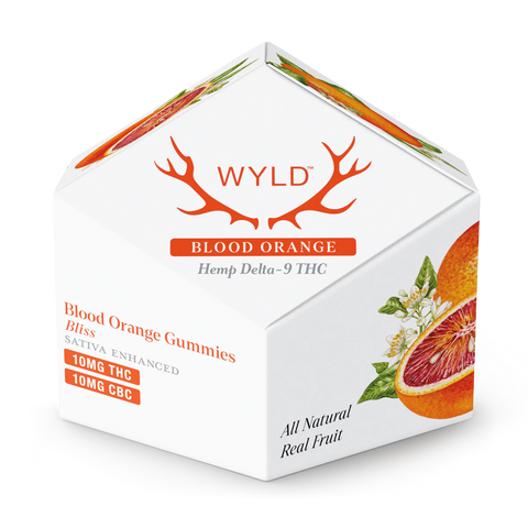 Wyld Gummies - Blood Orange - Sativa Enhanced Bliss - 50MG THC/50MG CBC