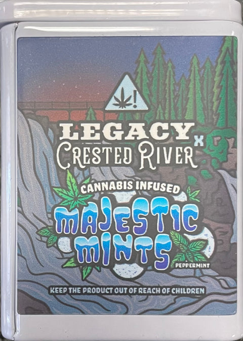 Legacy/Crested River - Majestic Mints - 100MG CBD 50MG THC