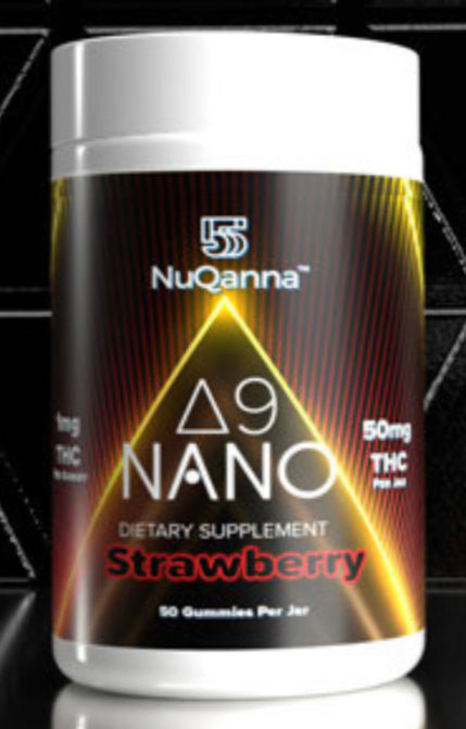NuQanna Nano Gummies - Stawberry - 50 Pack - 50MG THC