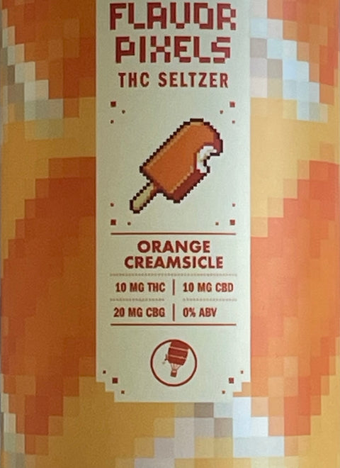 Insight Flavor Pixels Seltzer - 10MG THC/20MG CBG - Orange Creamsicle