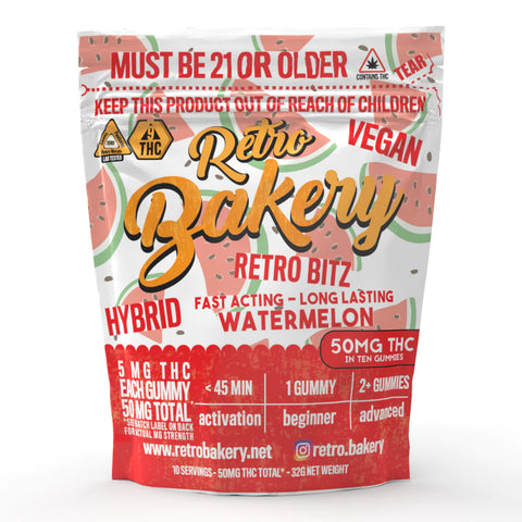 Retro Bakery Gummies - 10 Pack - 50MG Delta-9 THC