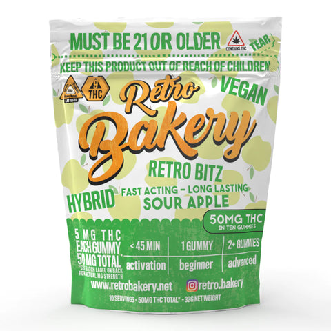 Retro Bakery Gummies - 10 Pack - 50MG Delta-9 THC