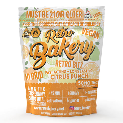 Retro Bakery Gummies - 10 Pack - 50MG Delta-9 THC