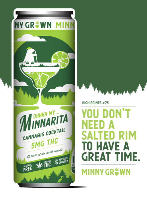 Minny Grown Cannabis Cocktail - Minnarita - 10MG Delta-9 THC