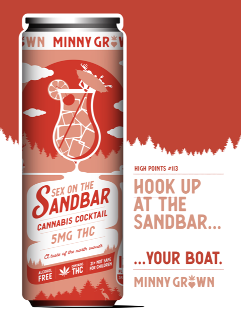Minny Grown Cannabis Cocktail - Sex on the Sandbar - 10MG Delta-9 THC