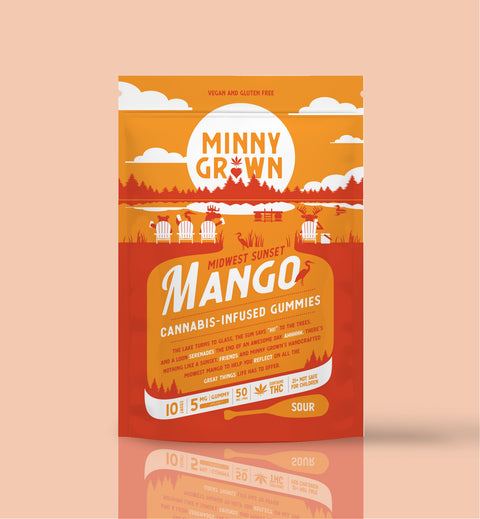 Minny Grown Gummy - Mango - 10 Pack - 50MG Delta-9 THC