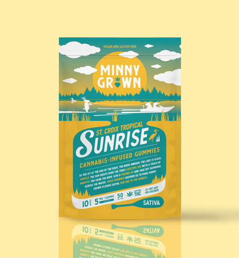Minny Grown Gummy - St Croix Tropical Sunrise - 10 Pack - 50MG Delta-9 THC