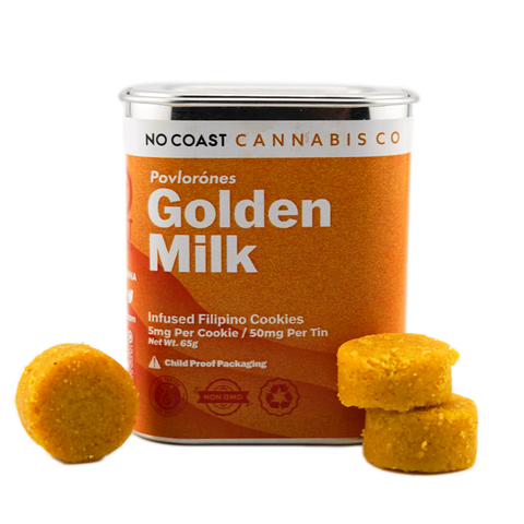 No Coast Polvorón Cookies - Golden Milk - 10 Pack - 50MG Delta-9 THC