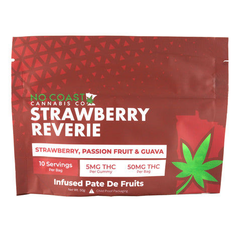 No Coast Pâte De Fruit Gummy - Strawberry Reverie - 10 Pack - 50MG Delta-9 THC