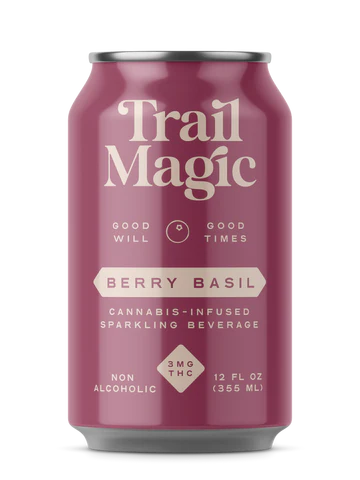 Trail Magic Sparkling Beverage - Berry Basil -3MG Delta-9 THC