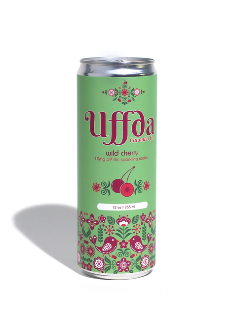 Uffda Sparkling Water - Wild Cherry - 10MG Delta-9 THC
