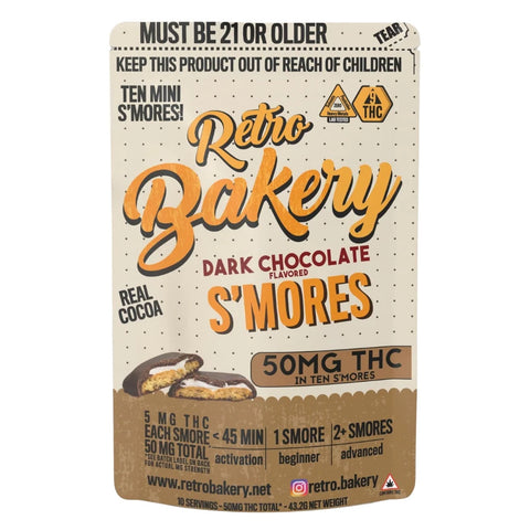 Retro Bakery Dark Chocolate S'mores - 50MG THC