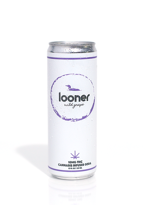 Looner Sodas - Wild Grape - 10MG Delta-9 THC