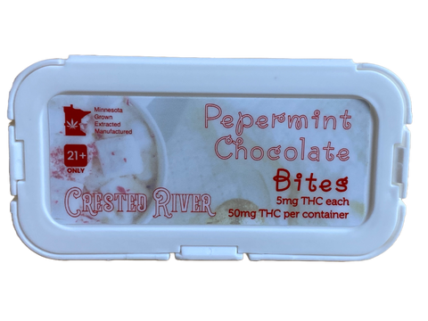 Crested River Chocolate - White Peppermint Crunch - 10 Pack - 50MG Delta-9 THC